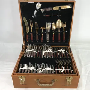 Rosewood & Bronze Flatware
