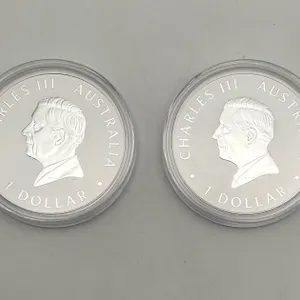 Australia 1 Dollar Kookaburra Silver Rounds