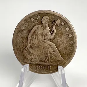 1868-S Seated Liberty Half Dollar