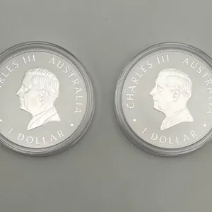 Australia 1 Dollar Kookaburra Silver Rounds
