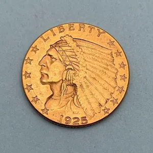 1925-D US $2.50 Gold Indian
