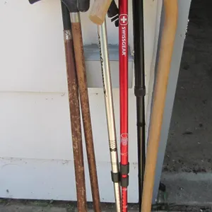 (2) Trekking Poles And (4) Canes
