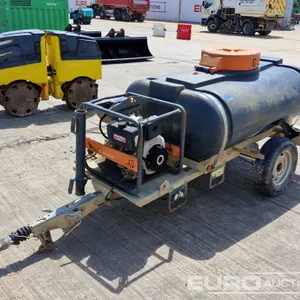 Altrad Belle Single Axle Plastic Water Bowser, Yanmar Pressure Washer Bowser 