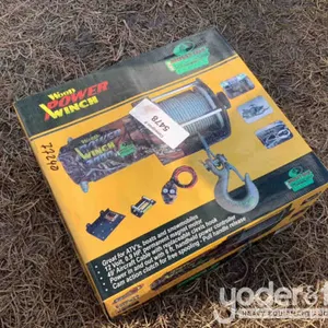2000# ATV Wood Power Winch, Camo 