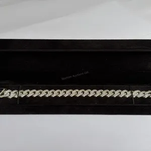 New Platinum Plated 14.0mm Cuban Link Bracelet