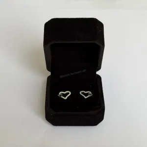 New 925S 0.2 Ct Each Moissanite Diamond Earrings