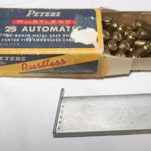 30+ Rounds 25 Auto w/ Clip: Peters Box