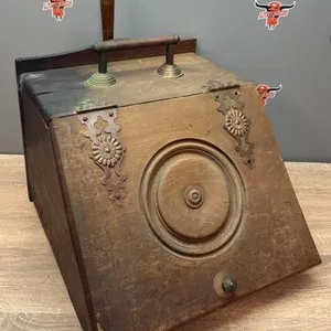 Antique Wooden Coal Scuttle. *NO SHIPPING
