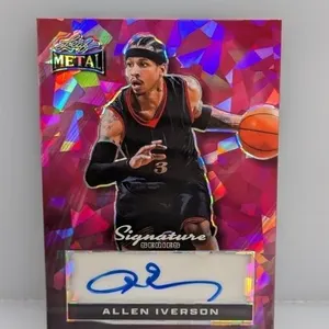 1/1 2024 Leaf Metal Sign Series Allen Iverson Auto
