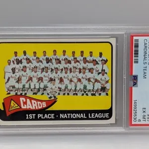 1965 Topps Cardinals Team #57 PSA 6