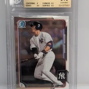 2015 Bowman Chrome Draft Ref Aaron Judge BGS 9.5