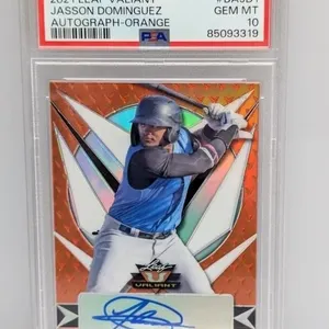 2021 Leaf Valiant Dominguez/99 Orange Auto PSA 10