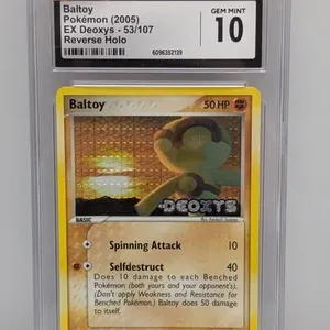 Pokemon 2005 Baltoy Reverse Holo #53 Deoxys CGC 10