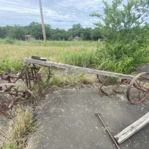 Vintage Oliver Iron Wheel Cultivator - Partial