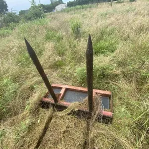 2-Spear Hay Spike Skid Loader Attachment