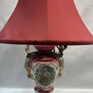 Red Circus Lamp Copy of Victorian Circa 1950s