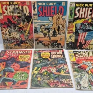 Marvel Shield Strange Tales Silver Surfer Comics