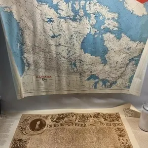 Vintage Hudson Bay map and poster lot