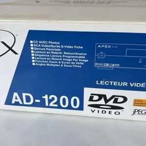 New Sealed Apex  AD-1200 DVD player