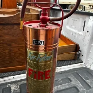 Copper Canadian National Railway Fire extinguisher