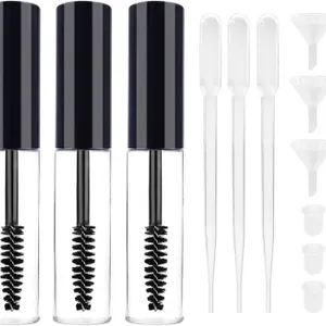 New 3pcs Empty Mascara Tubes with Eyelash Wand,...
