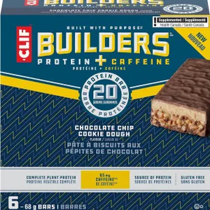 New CLIF BUILDERS Protein Bars, Chocolate Chip...