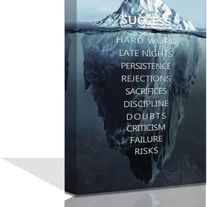 New $36 Motivational Wall Art Iceberg Quotes...