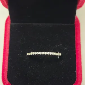 $550 App (0.19ct) Moissanite Assembled Band Sz8