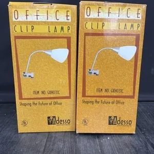 (2) NIB 24" Adesso Office Clip Lamps
