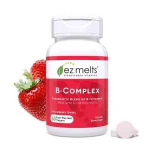 EZ Melts B-Complex Strawberry Swirl 60 Tabs