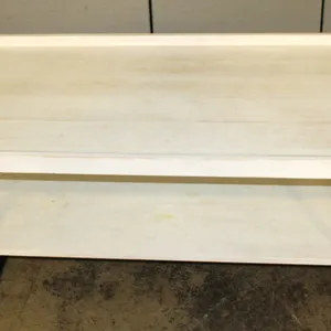 White Wooden Coffee Table With Black Metal Legs