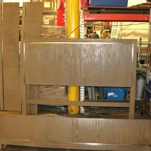 Wood King Size Bed Frame with Headboard, Footboard, and Side Rails