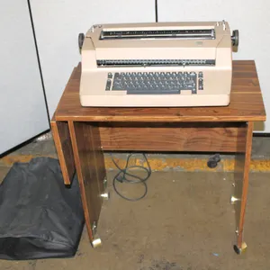 IBM Selectric Typewriter with Stand, Cover, and Extra Ribbon Cartridges