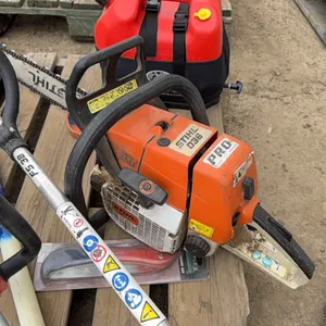 BLACK + DECKER 24V ELECTRIC WEED WHACKER, STIHL WEED WHACKER, 2 - DUROCUT 3.0mm TRIMMER LINES, LASER ROUND 2.0mm TRIMMER LINE, STIHL 036 PRO 16" CHAIN