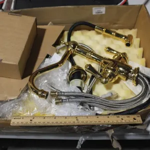 Perrin and Rowe Dual Lever Kitchen Faucet with Sprayer