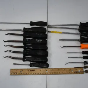 Picks, Pry Bars, and Screwdrivers Mostly Snap-On
