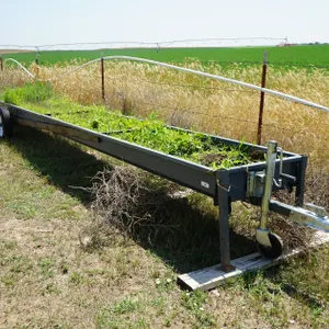 27" x 20' Bumper Pull Metal Feed / Garden Trough