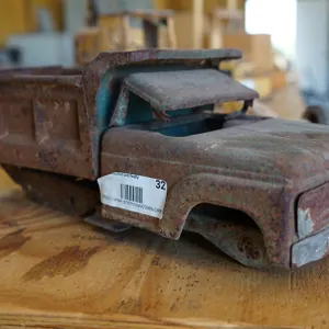 Vintage Pressed Steel Toy Dump Truck