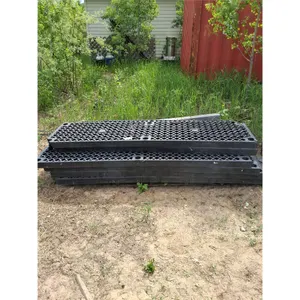 (10) Pieces Plastic Shelving - 8' x 2'-some damage to corners