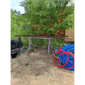 (2) Metal Sawhorses with 9 ft Extensions