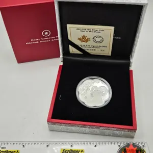 RCM Canada 2015 $15 Fine Silver Coin : Year of the Sheep (COA #11073) (99.99%)