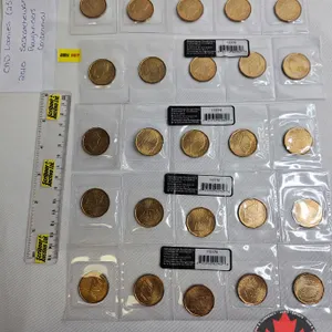 Saskatchewan Roughriders Centennial $1 (Loonie) Circulation "5" Packs (2010) (25 Coins Total)