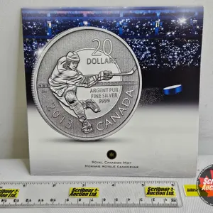 RCM Canada 2013 $20 Fine Silver : Hockey (99.99%)