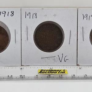Canada Large Cent (3): 1918; 1918; 1919