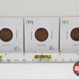 Canada One Cent (3): 1953; 1954; 1955