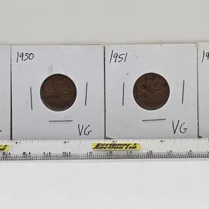 Canada One Cent (4): 1949; 1950; 1951; 1952
