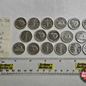 Canada Five Cent Collection (17) : 1963 - 2005 (Intermittent) (Handwritten List in Photos)