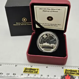RCM Canada 2011 $10 Fine Silver Coin : Highway of Heroes (COA #8912) (99.99%)