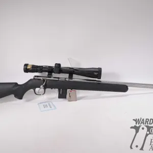 Non-Restricted rifle Savage model 93R 17, 17 HMR bolt action, w/ bbl length 21" [Stainless heavy bar