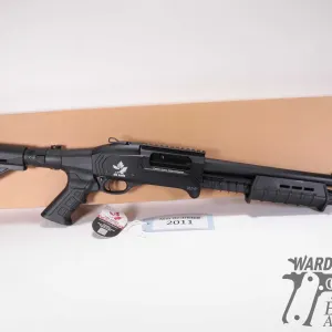 Non-Restricted shotgun DM ARM model Tri-fold pump action, 12 ga. 3 " pump action, w/ bbl length 13" 